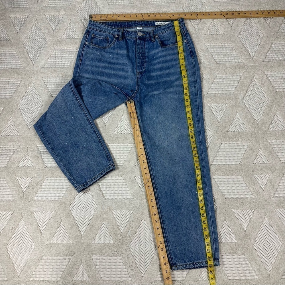 Blanknyc Jeans 30 The Madison Crop High Rise Crop  Embellished - Picture 7 of 14